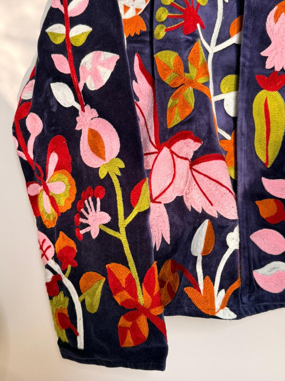 Velvet Japan inspired Patchworked Jacket