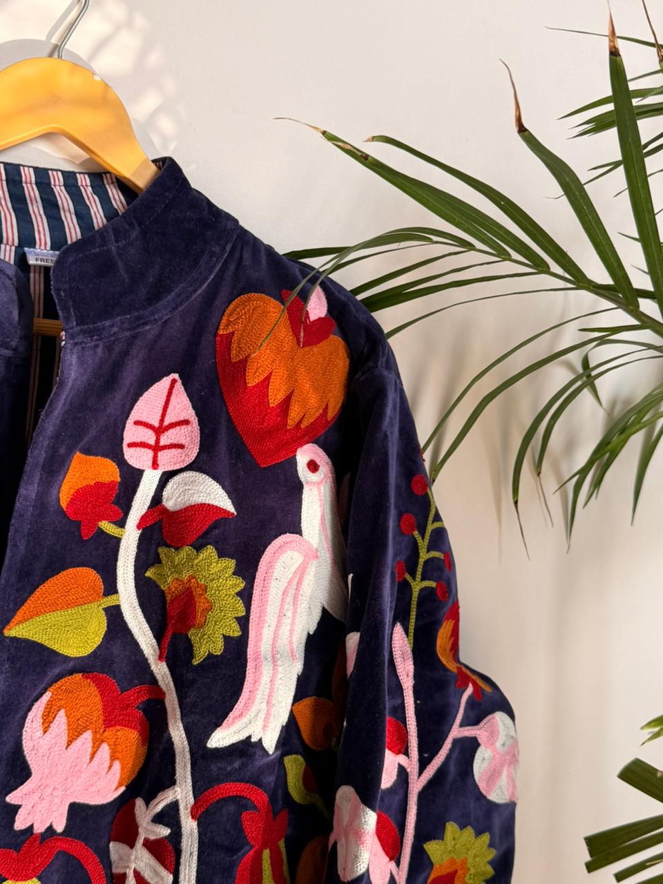 Velvet Japan inspired Patchworked Jacket