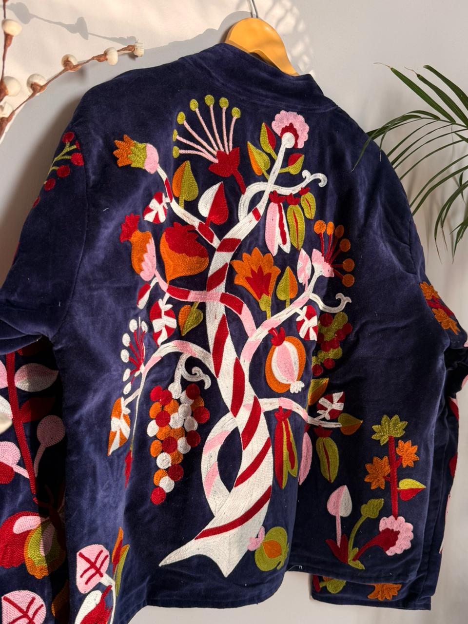 Velvet Japan inspired Patchworked Jacket