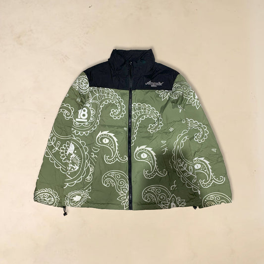 Amonster bandana puffer jacket