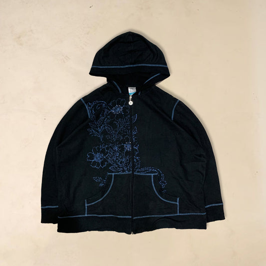 Flower embroidery jacket