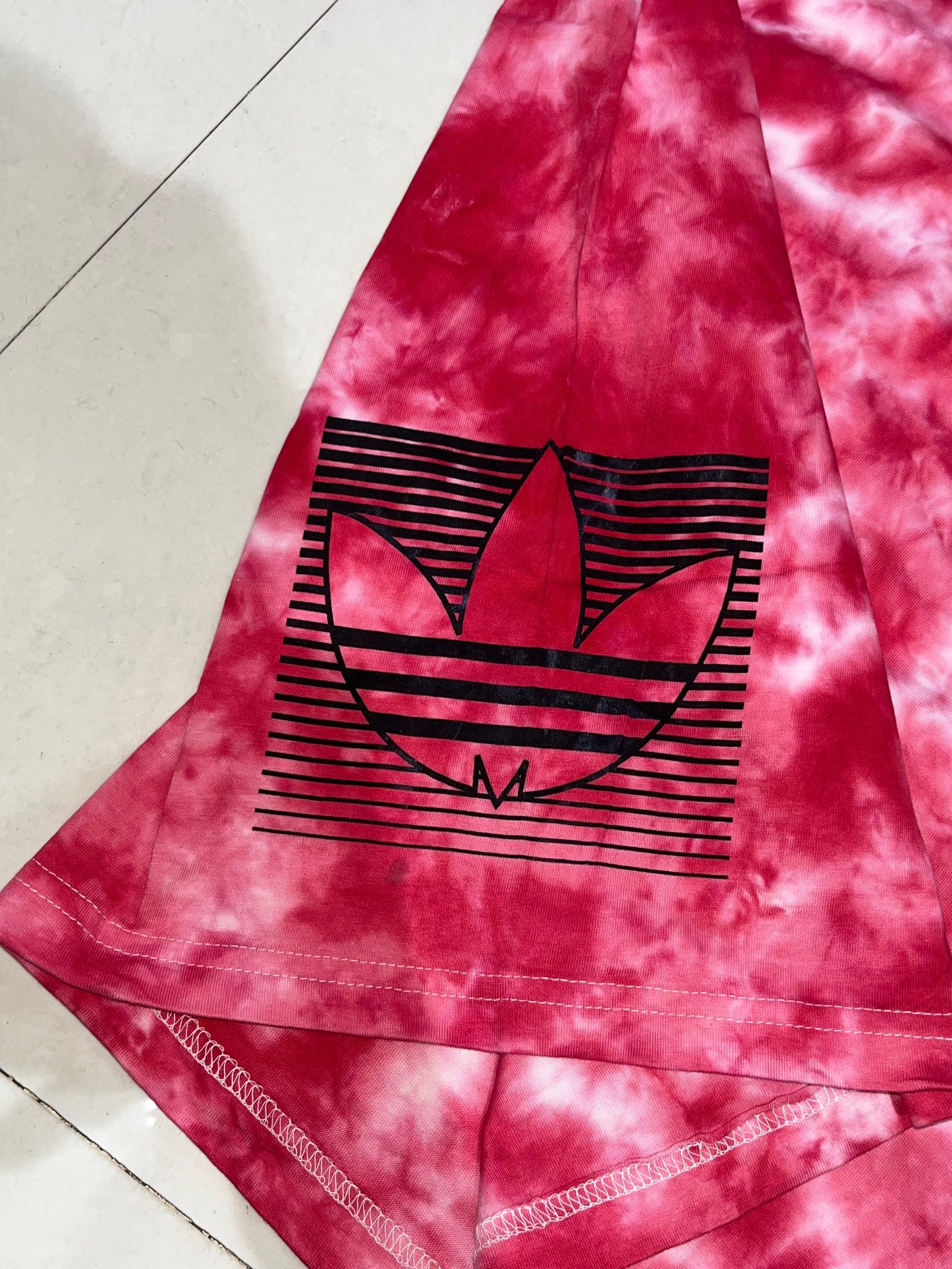 Adidas tie die tee