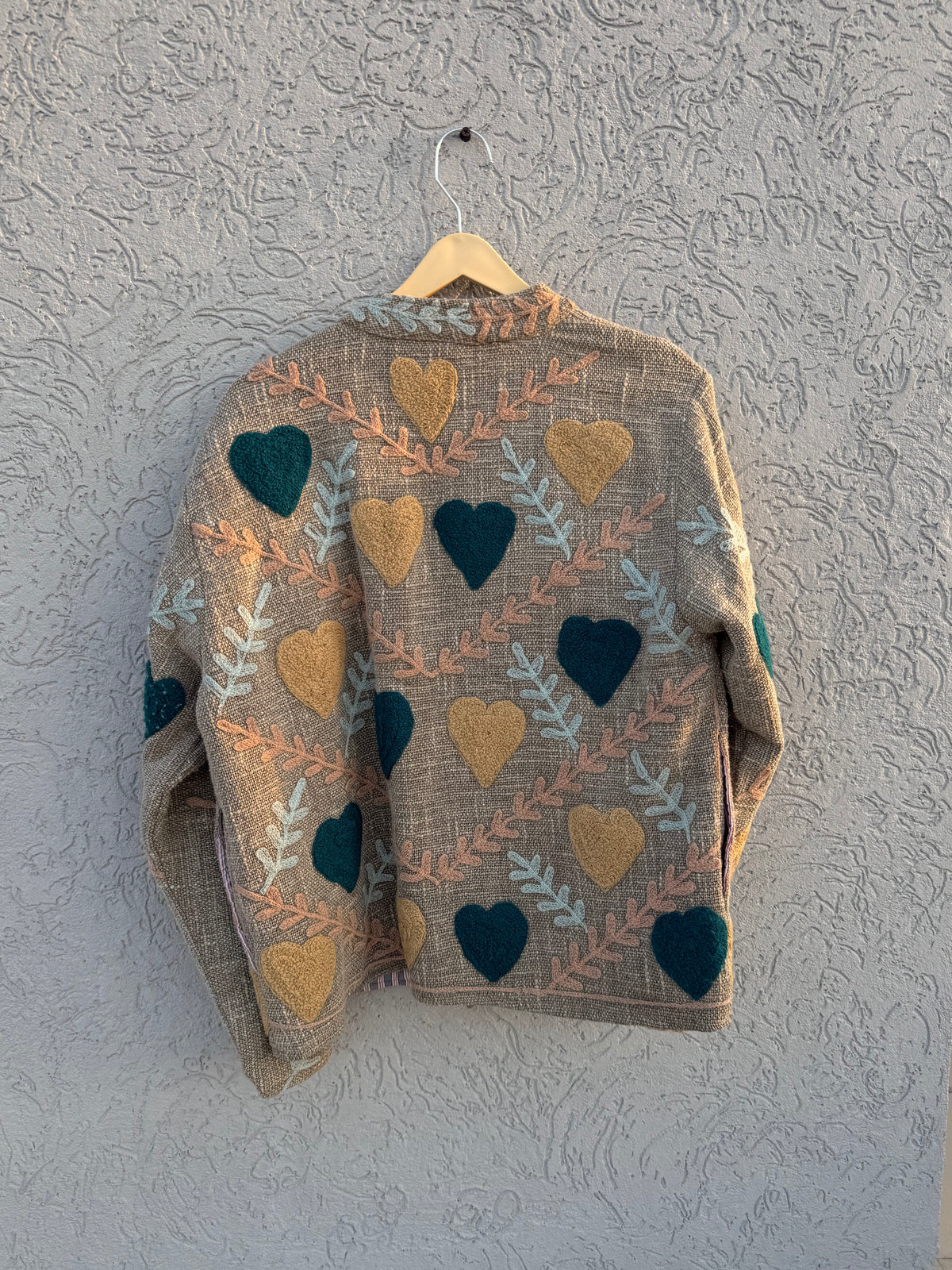 Hearts Hand embroided Suzani jacket