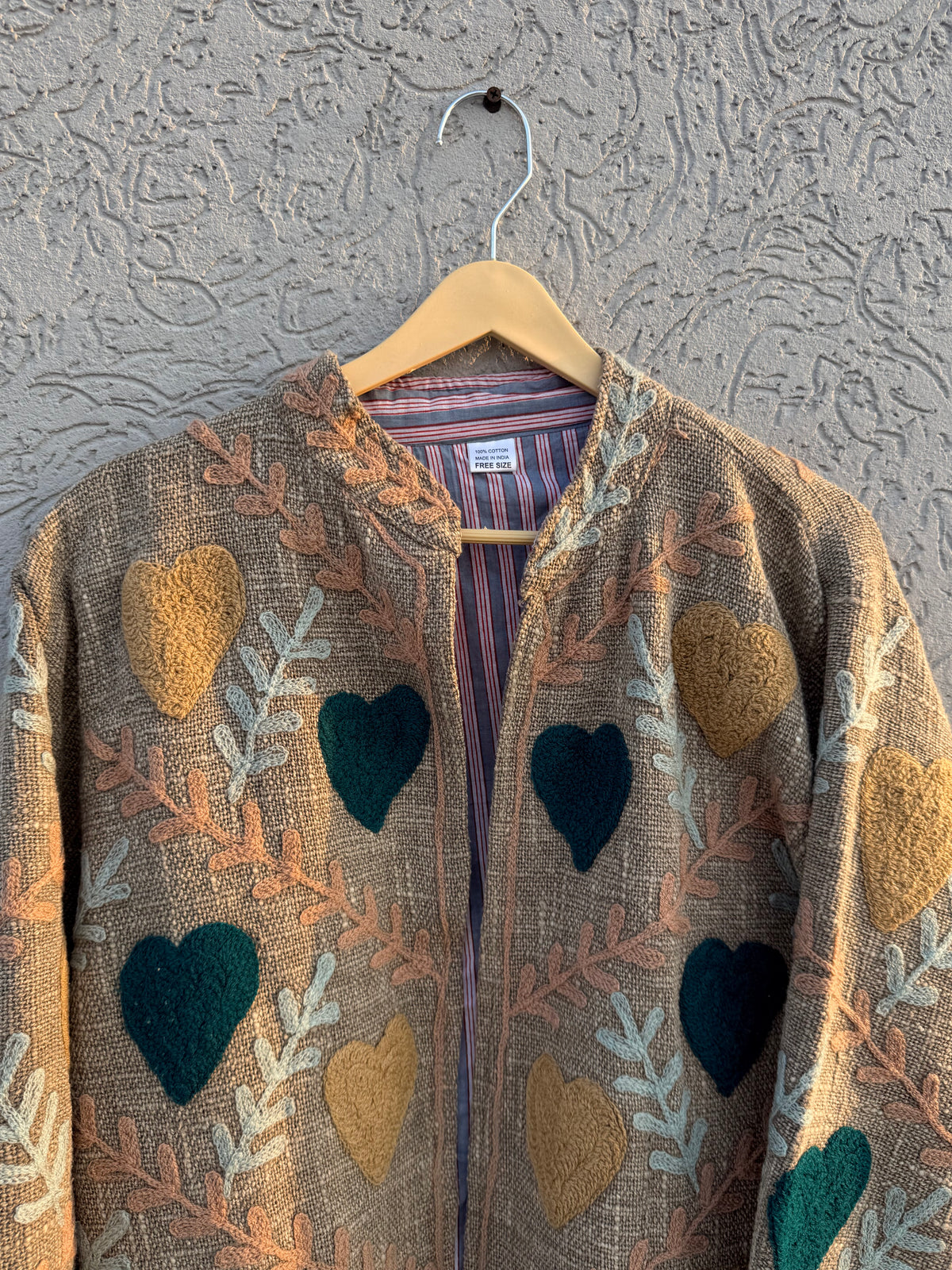 Hearts Hand embroided Suzani jacket