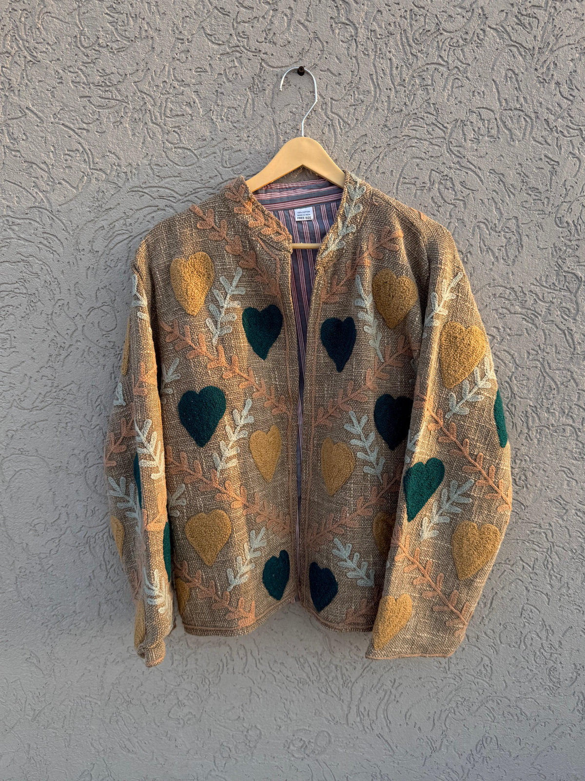 Hearts Hand embroided Suzani jacket