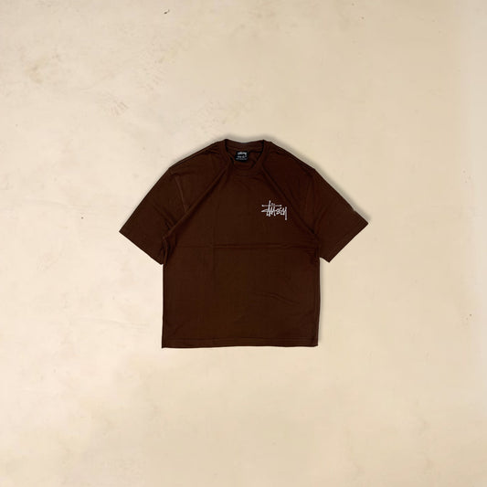 Stussy basic brown tee