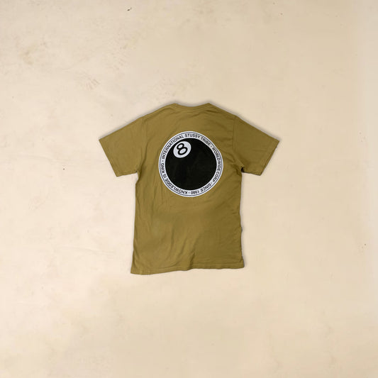 Stussy 8 ball tee beige