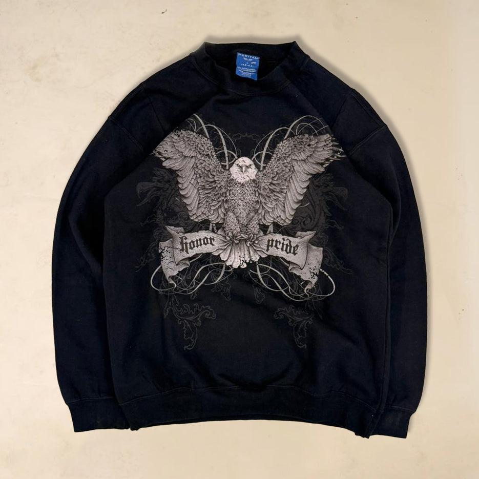 y2k Black eagle sweatshirt