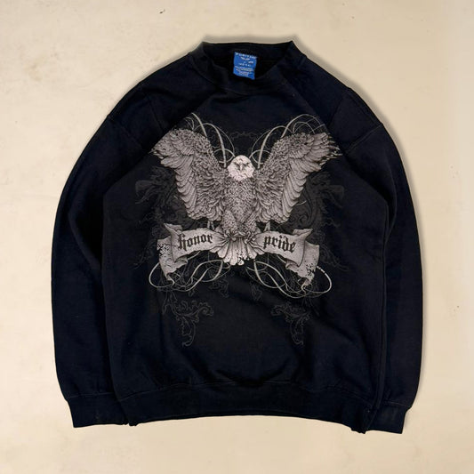 y2k Black eagle sweatshirt